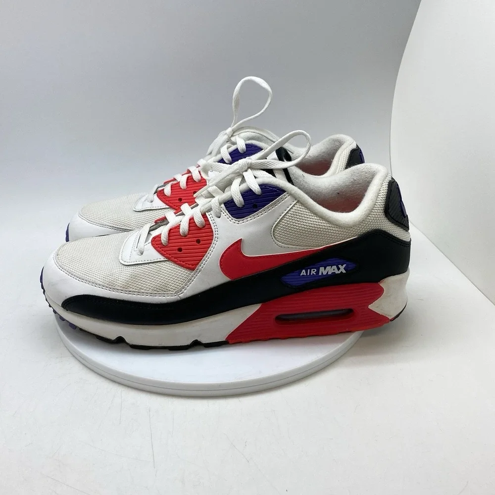 Nike Air Max 90 Essentials Raptor Mens 12 AJ1285-105 White Athletic Casual Shoes
